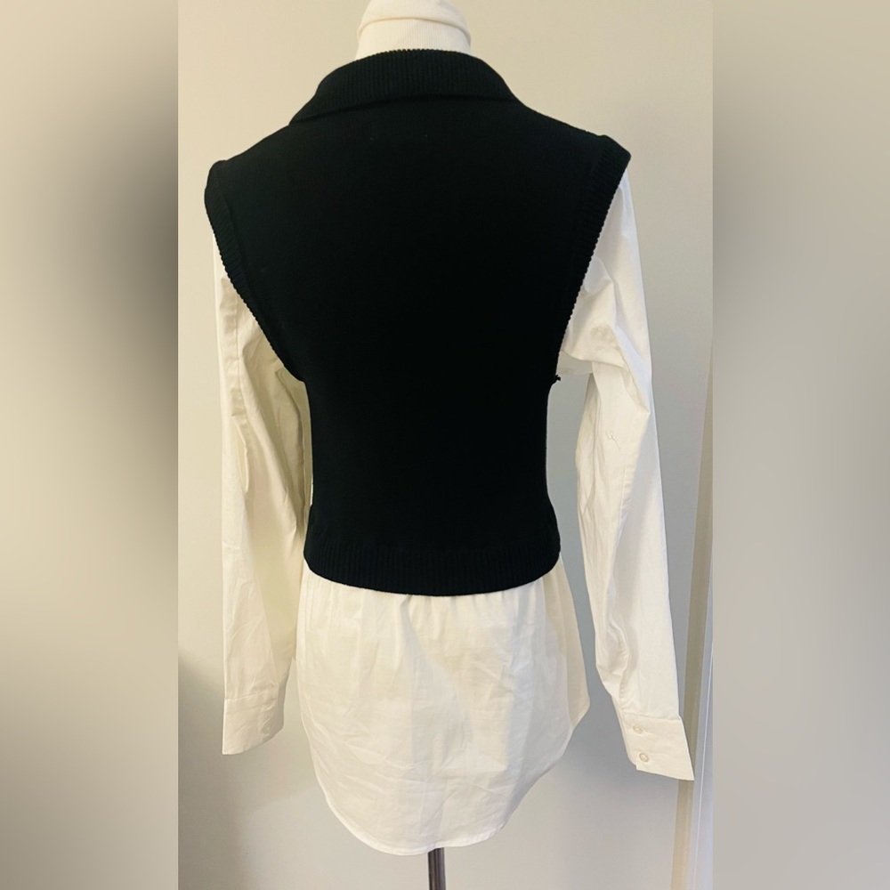 New! PISTOLA SOFIA V-NECK COLLARED VEST ATTACHED SHIRT SIZE SMALL - Picture 11 of 14